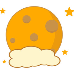 Space Moon Illustration
