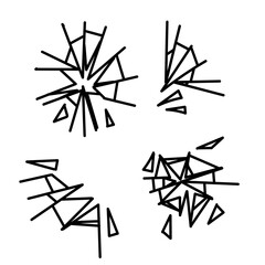 doodle shattered glass element collection