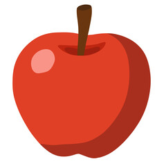 flat fruit illustration 