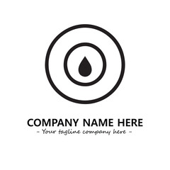 Water drop logo company design vector illustration