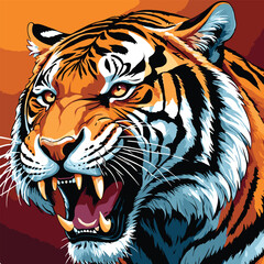 tiger vector art for design needs