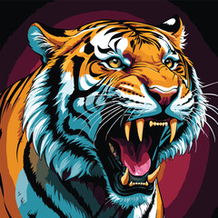 tiger vector art for design needs