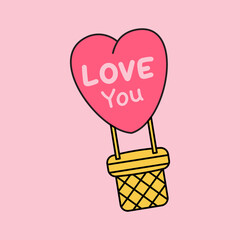 Floating Love A Sweet Valentine’s Day Balloon