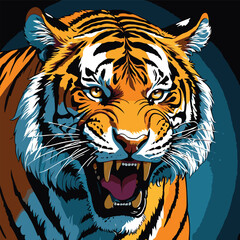 tiger vector art for design needs
