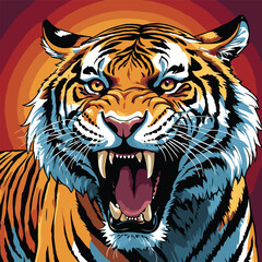tiger vector art for design needs