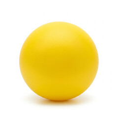 yellow ball isolated on white