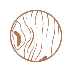 Naklejka premium Wood logo icon design