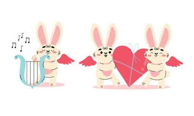 Adorable and Cute Bunnies with Heartwarming Illustrations for This Valentines Day