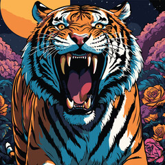 tiger vector art for design needs