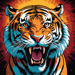 tiger vector art for design needs