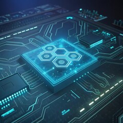 futuristic, abstract, technology, circuit board, cyberpunk, digital, hud, interface, neon, sci-fi, abstract, blue, geometric, glowing, hexagon, line, modern, technology, visual, luminous, translucent,
