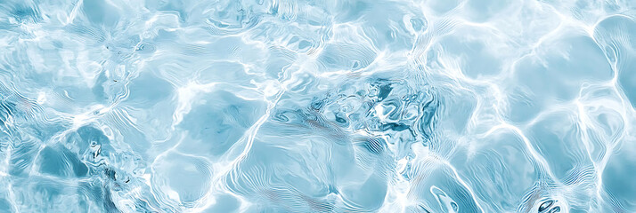 Water Ripple Texture in Soft Blue