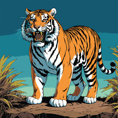 tiger vector art for design needs