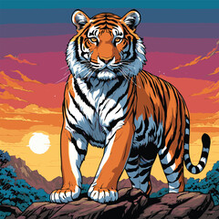 tiger vector art for design needs
