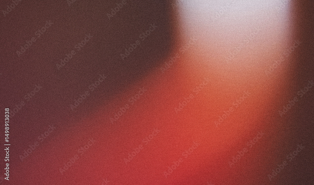 Poster smooth red to dark gradient with soft noise effect background