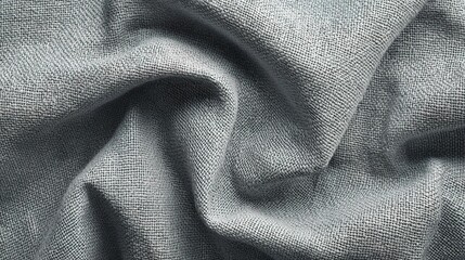 Subtle Gray Fabric Texture with Soft White Weave Pattern Details