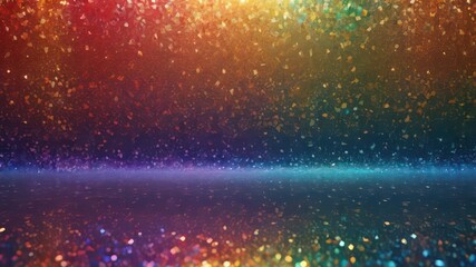 Iridescent and Sparkling Abstract Texture Background with a Celebration of Colors and Shimmering Light