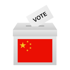 Election in China. Election Concept. Vector Illustration.