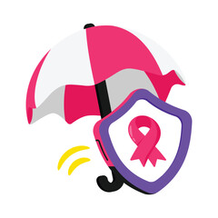 Life Insurance Vector style icon. Eps 10 file