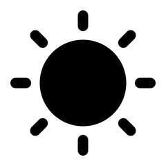 sun icon for illustration