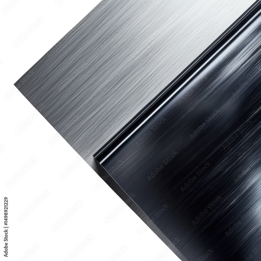 Poster metallic surface with glossy and matte finish for design elements