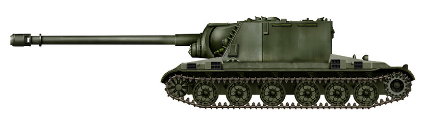 Object 426-2 (Alternative version of Object 426 with ISU-152 wheelhouse and 152mm BL-10 gun) © Tikros