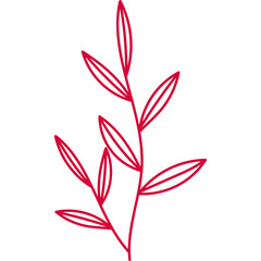 Aesthetic Leaves Line