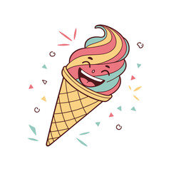ice cream vector illustration