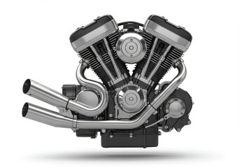 Fototapeta premium Engine Block Showing Parts and Mechanics