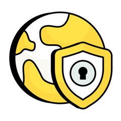 Security Colored Outline Icons Pack