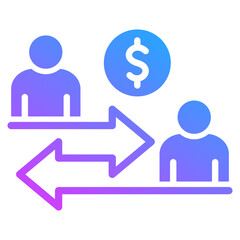 Peer To Peer Lending Icon