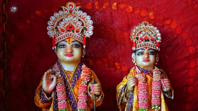 Ram Sita Statue in Temple Of Ayodhya Captured with Cultural and Spiritual Perspective