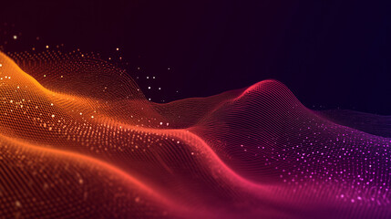 Tech-inspired abstract background with glowing hexagons and gradient colors—ideal for digital presentations, futuristic branding, innovation, and science or data themes