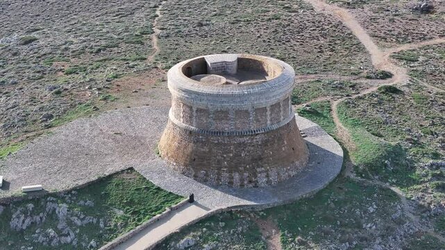 Faro de Fornells en la Islas de Menorca, Baleares