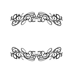 decorative frame with floral ornament