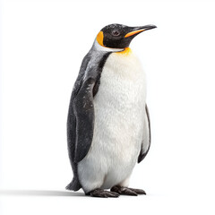 Fototapeta premium Majestic Emperor Penguin , isolated on white background png