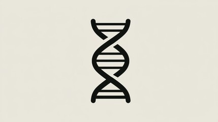 Simple dna double helix graphic