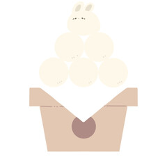 月見団子うさぎ