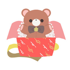 プレゼントのぬいぐるみ