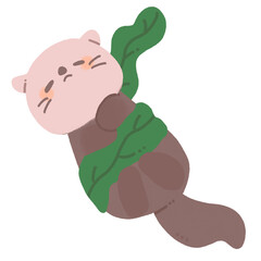 すやすやラッコ