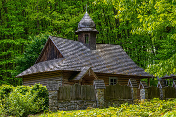 Old Wooden Church Hidden in the Forest