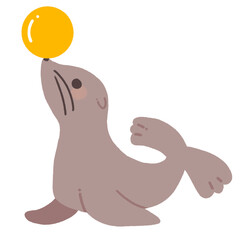 アシカとボール