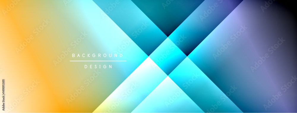 Poster Abstract gradient background design. Diagonal lines create dynamic visual effect. Colors blend smoothly, offering modern aesthetic.