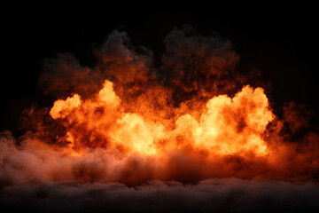 Fiery Blaze in the Dark Night