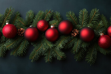 Christmas tree decorated with red and gold ornaments for the holiday season