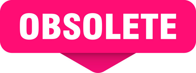 obsolete sticker. obsolete sign on transparent background