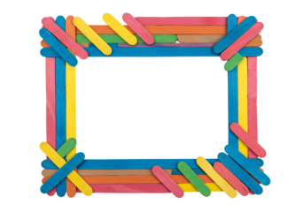 DIY Popsicle Stick Craft Frame – Handmade Art Border