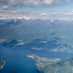 Bellagio village on Lario lake shore, Italy