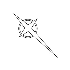 Sparkle vector icon. Shine symbol illustration. star sign or logo.