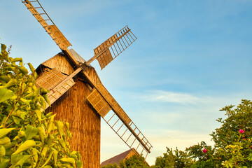 Old windmill in Lebusa, Brandenburg, Germany
